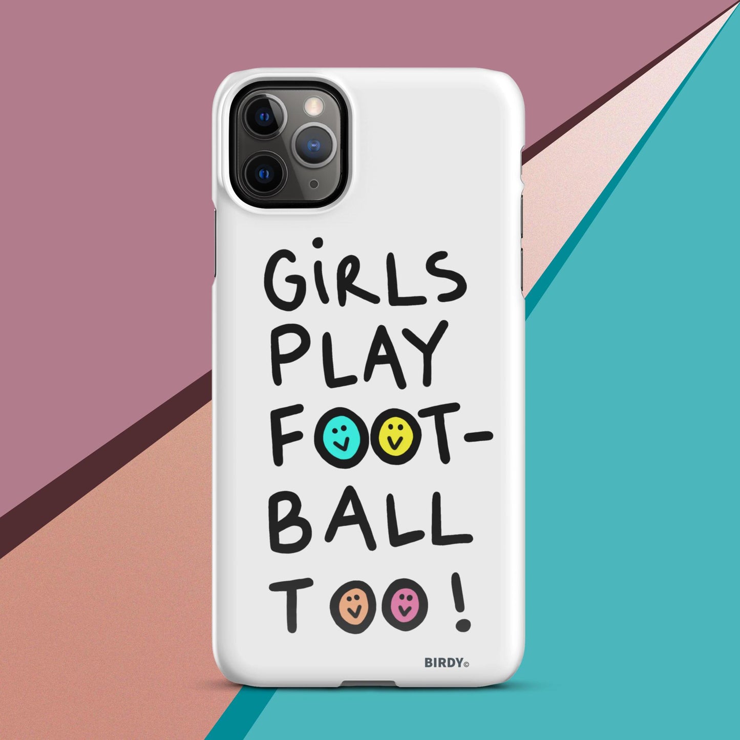 Girls Play Football Too Snap Case for iPhone®