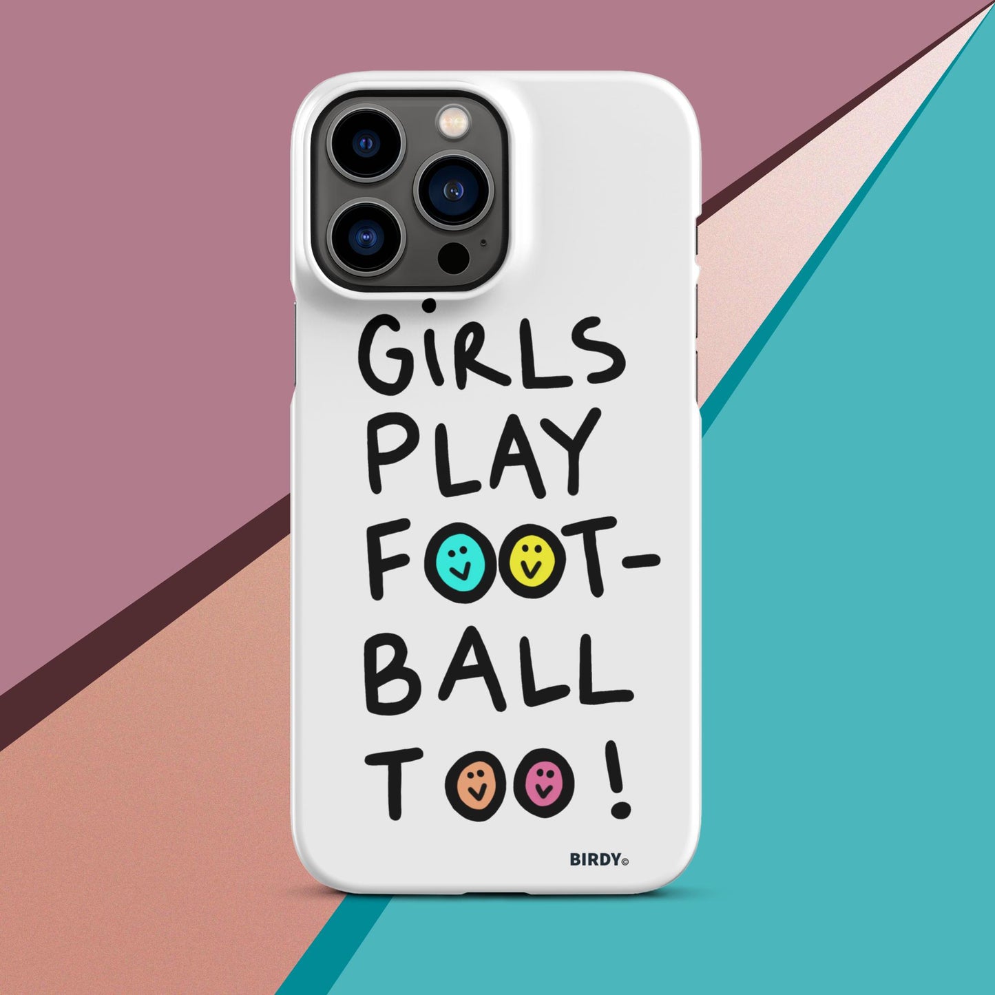 Girls Play Football Too Snap Case for iPhone®